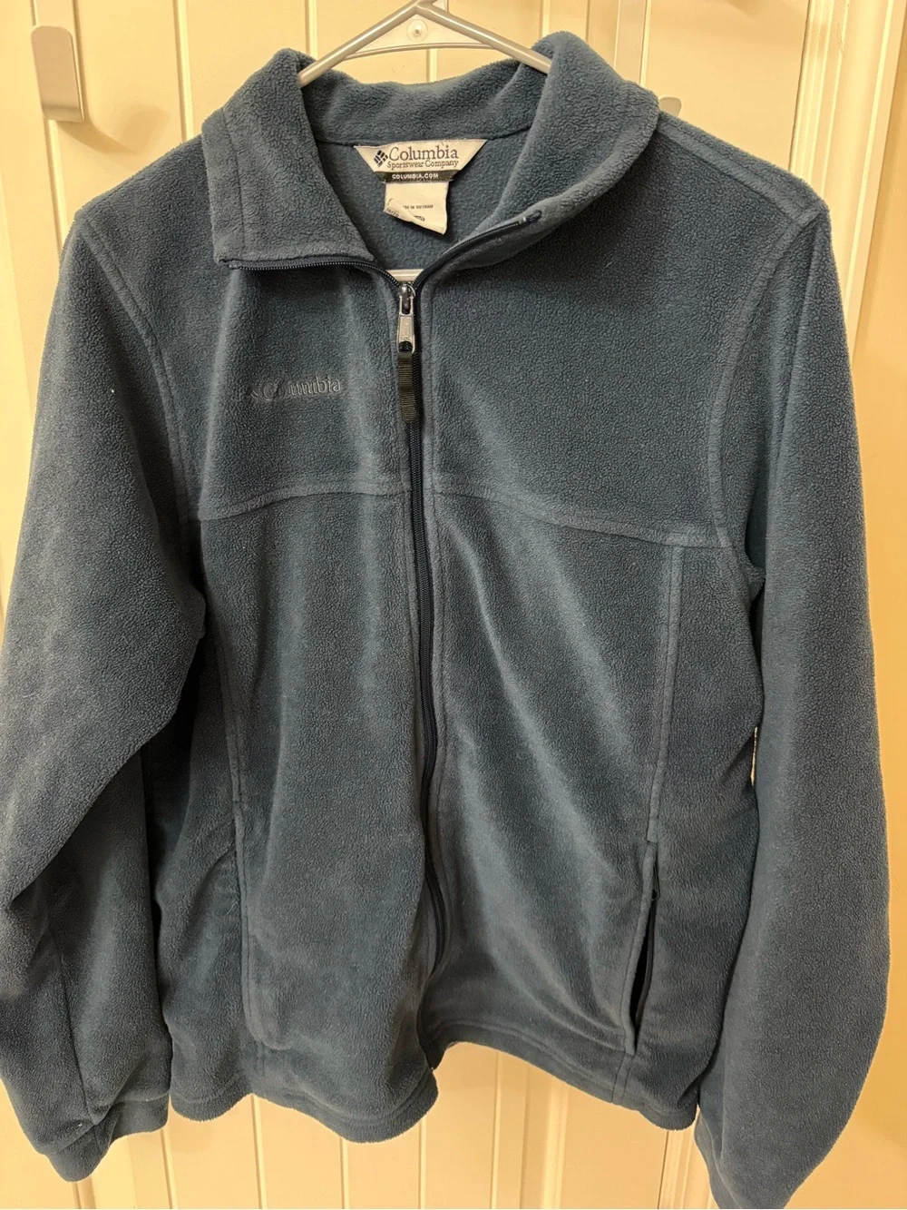 Columbia Boys Navy Blue Full-Zip Fleece Jacket